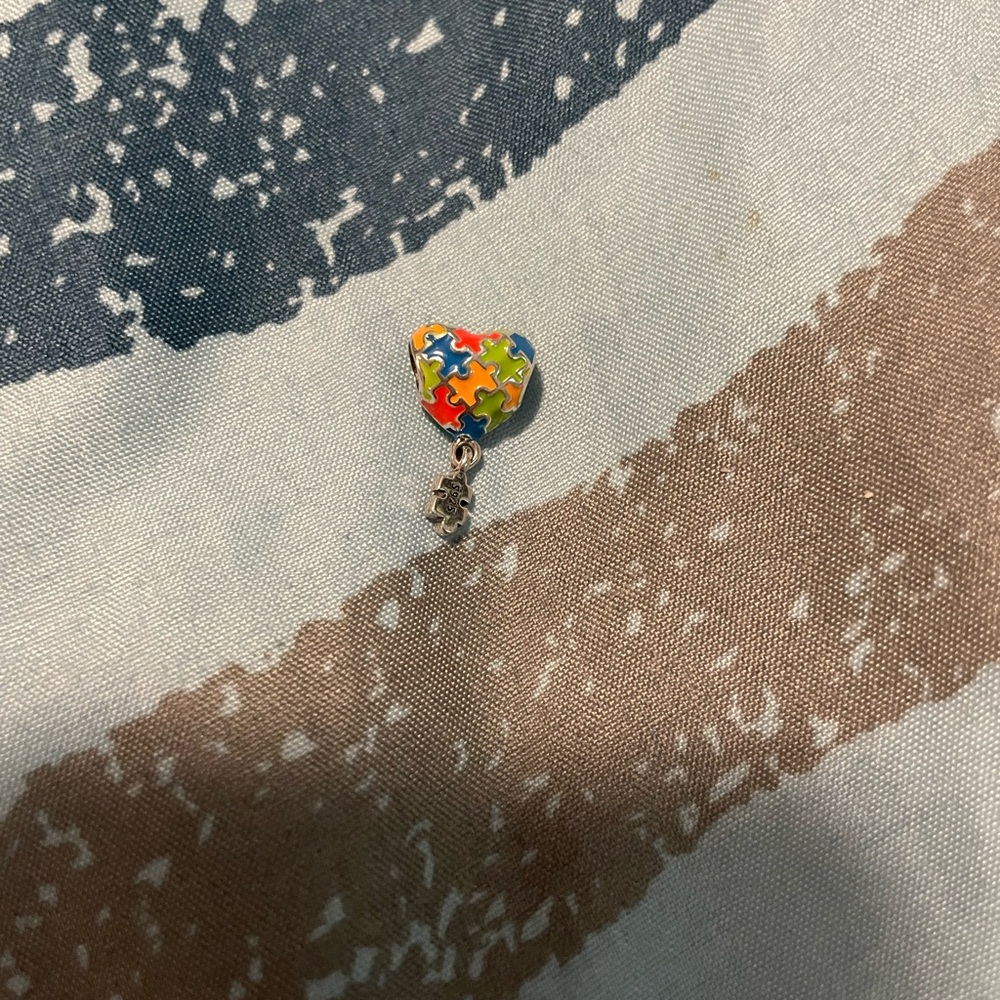 Colorful Puzzle Piece Charm Bracelet
